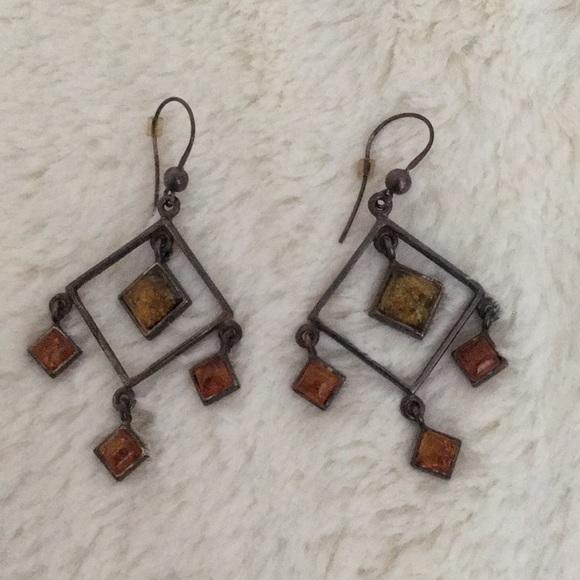 Jewelry - Amber Dangling Earrings Jewelry - Amber Dangling Earrings